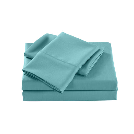 Royal Comfort 2000 Thread Count Bamboo Cooling Sheet Set Ultra Soft Bedding - King - Aqua.