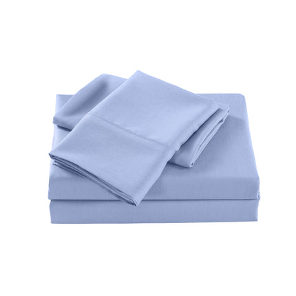 Royal Comfort 2000 Thread Count Bamboo Cooling Sheet Set Ultra Soft Bedding - Single - Light Blue.
