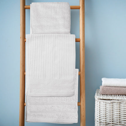 Royal Comfort Eden Egyptian Cotton 600GSM 8 Piece Luxury Bath Towels Set - White.