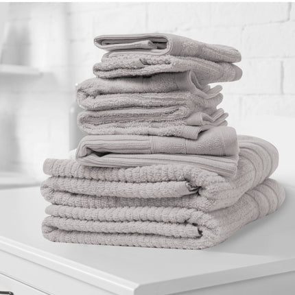 Royal Comfort Eden Egyptian Cotton 600GSM 8 Piece Luxury Bath Towels Set - Holly.