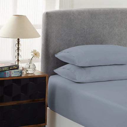 Royal Comfort 1500 Thread Count Cotton Rich Sheet Set 3 Piece Ultra Soft Bedding - Double - Indigo.