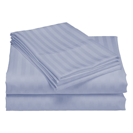 Royal Comfort 1200TC Quilt Cover Set Damask Cotton Blend Luxury Sateen Bedding - King - Blue Fog.