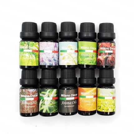 10 Pack Aroma Diffuser Oils Aromatherapy Fragrance 10ml Gift Pack.
