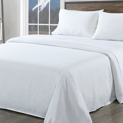 Royal Comfort Bamboo Blend Sheet Set 1000TC and Bamboo Pillows 2 Pack Ultra Soft - King - White.
