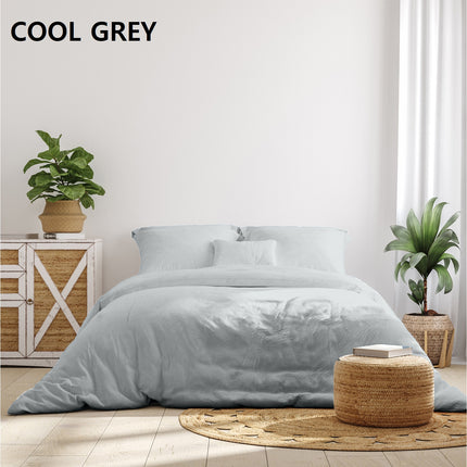 Royal Comfort 1000 Thread Count Bamboo Cotton Sheet and Quilt Cover Complete Set - King - Blush.