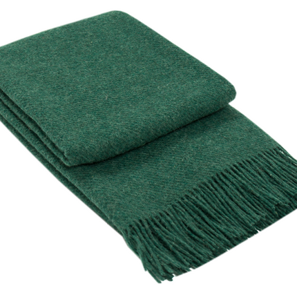 Brighton Throw - 100% NZ Wool - Emerald.