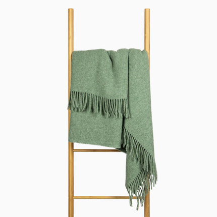 Brighton Throw - 100% NZ Wool - Sage.