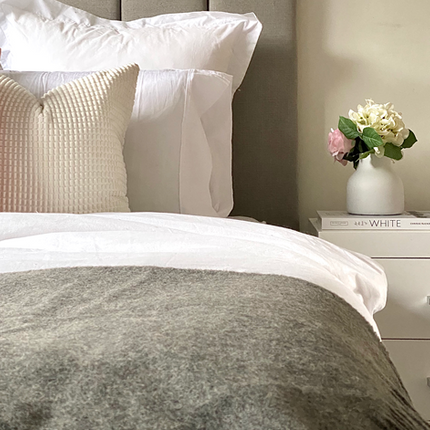 Brighton Throw - 100% NZ Wool -  Grey.