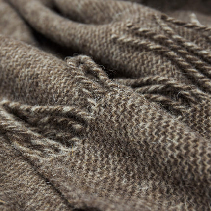 Cambridge Throw - 100% NZ Wool -  Natural.