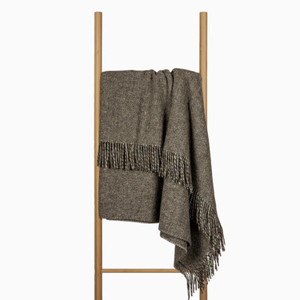 Cambridge Throw - 100% NZ Wool -  Natural.