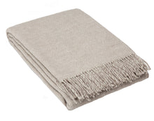 Cambridge Throw - 100% NZ Wool -  Silver.