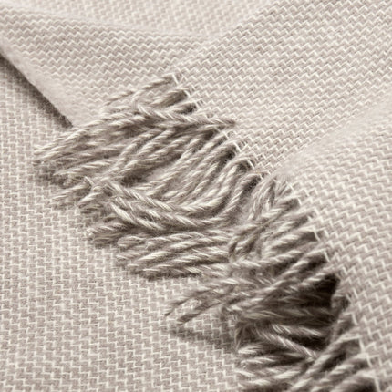 Cambridge Throw - 100% NZ Wool -  Silver.