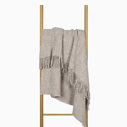 Cambridge Throw - 100% NZ Wool -  Silver.