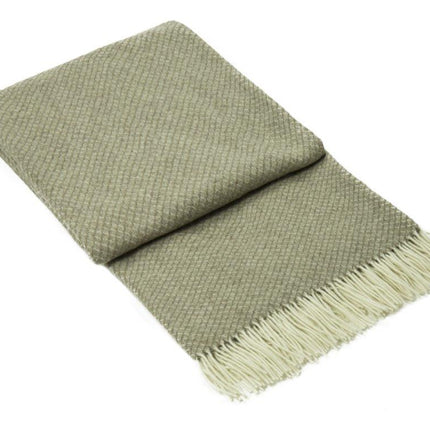 Chiswick Throw - Merino Wool/Cashmere - Beige.