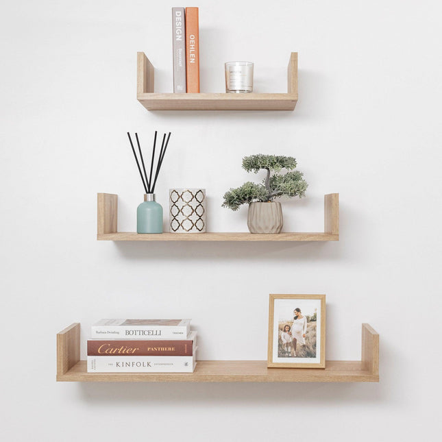 OSLO THREE PIECE SHELF KIT (OAK).
