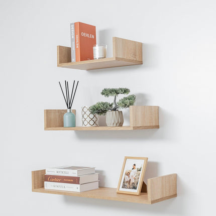 OSLO THREE PIECE SHELF KIT (OAK).
