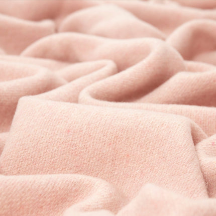 Oxford Throw - Merino Wool Blend - Blush.