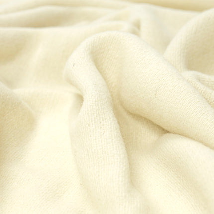 Oxford Throw - Merino Wool Blend - Ivory.