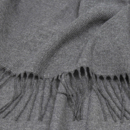 Paddington Throw - Fine Wool Blend - Slate.