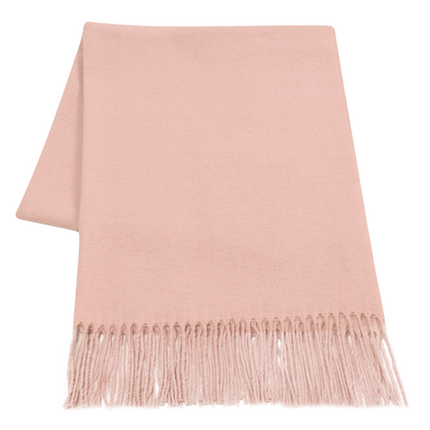 Paddington Scarf Fine Merino Wool Blend - Blush.