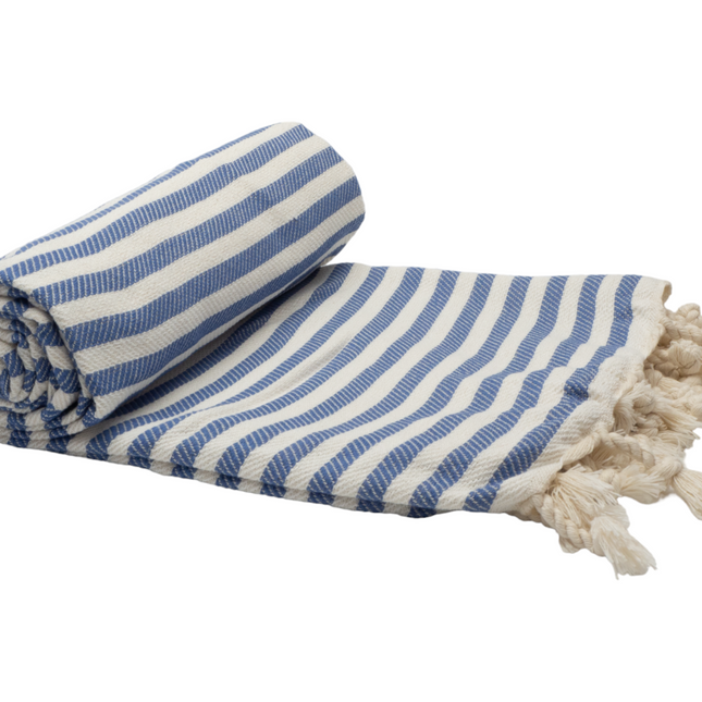 PORTSEA TURKISH COTTON TOWEL - DENIM.