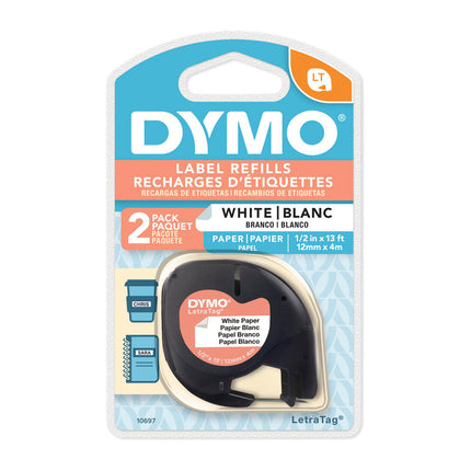DYMO Light Paper 12mm x 4m Wh 2pk.