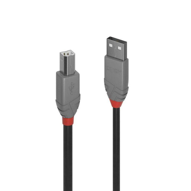 LINDY 3m USB2 A-B Cable Anthra Line.