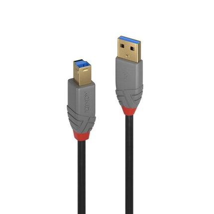 LINDY 5m USB3 A-B Cable Anthra Line.