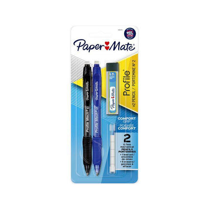 PAPER MATE Profile 0.7 Black/Blu Pack2 Box of 6.