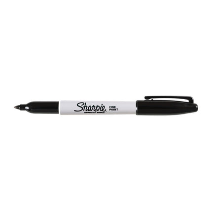 SHARPIE Permanent Marker Fine Point Black Pack 2 Box of 6.