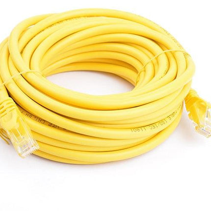 8WARE Cat6a UTP Ethernet Cable 10m Snagless Yellow.