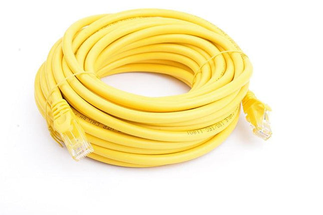 8WARE Cat6a UTP Ethernet Cable 10m Snagless Yellow.