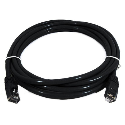 8WARE Cat6a UTP Ethernet Cable 1m Snagless Black.