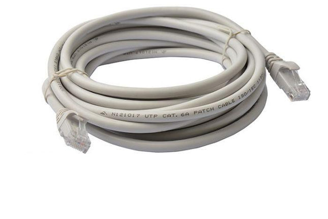 8WARE Cat6a UTP Ethernet Cable 20m Snagless Grey.