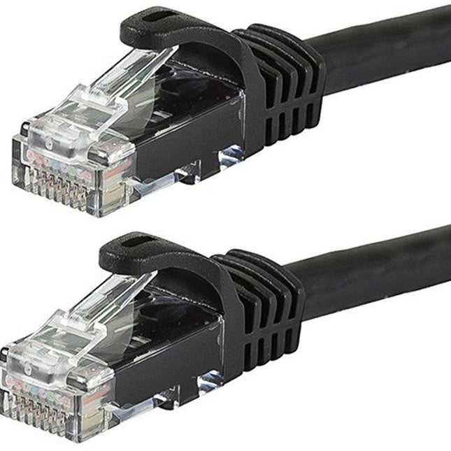 ASTROTEK CAT6 Cable 0.25m/25cm - Black Color Premium RJ45 Ethernet Network LAN UTP Patch Cord 26AWG.