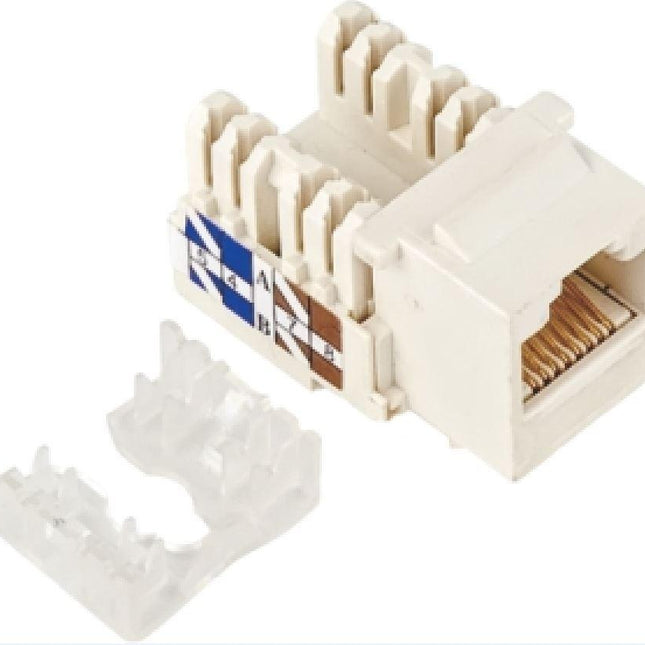 ASTROTEK CAT5e UTP Network Keystone Jack for Socket kit 10ps per pack Poly Bag White LS.