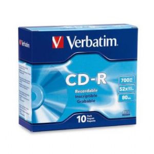 VERBATIM CD-R 700MB 10Pk Slim Case 52x.
