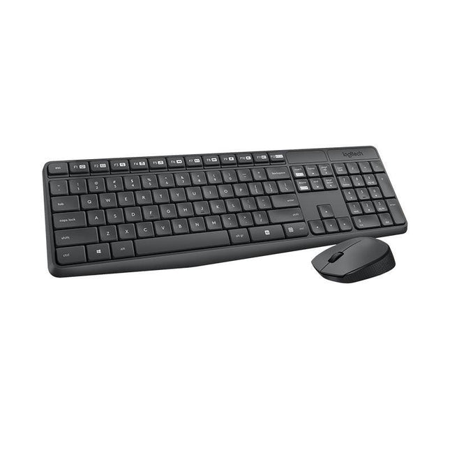 LOGITECH MK235 Wireless Keyboard and Mouse Combo 2.4GHz Wireless Compact Long Battery Life 8 Shortcut keys.