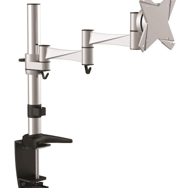 Astrotek Monitor Stand Desk Mount 43cm Arm for Single LCD Display 21.5' 22' 23.6' 24' 27' 8kg 15° tilt 180° swivel 360° rotate VESA 75x75 100x100.