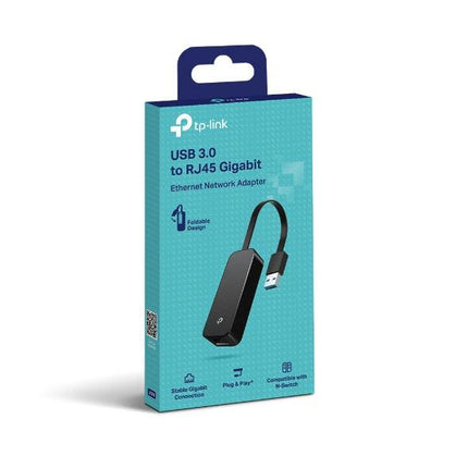 TP-LINK UE306 USB 3.0 to Gigabit Ethernet Network Adapter, Foldable and Portable, Suitable for Ultrabook, Nintendo Switch, Linux, Windows 10/8.1.