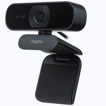 RAPOO C260 Webcam FHD 1080P/HD720P, USB 2.0 Compatible Win7/8/10, Mac OS X 10.6 or above, Chrome OS and Android V5.0 or above - Ideal for TEAMS, Zoom.