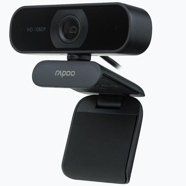 RAPOO C260 Webcam FHD 1080P/HD720P, USB 2.0 Compatible Win7/8/10, Mac OS X 10.6 or above, Chrome OS and Android V5.0 or above - Ideal for TEAMS, Zoom.