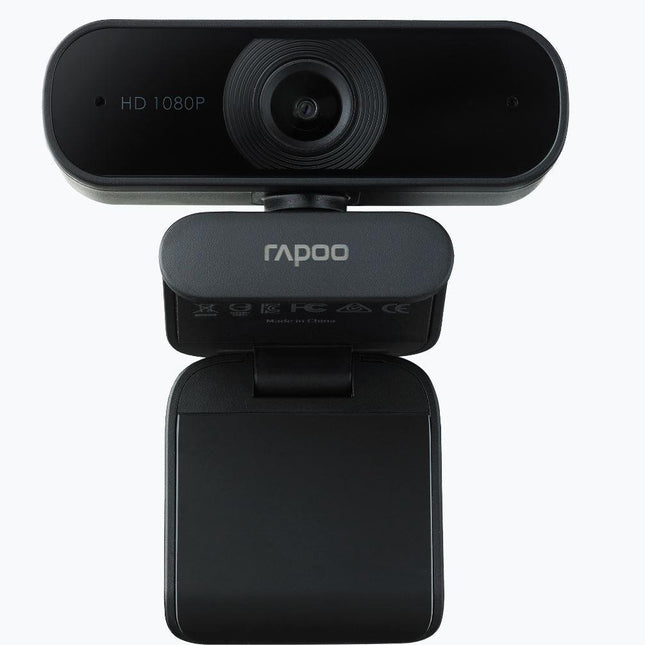 RAPOO C260 Webcam FHD 1080P/HD720P, USB 2.0 Compatible Win7/8/10, Mac OS X 10.6 or above, Chrome OS and Android V5.0 or above - Ideal for TEAMS, Zoom.