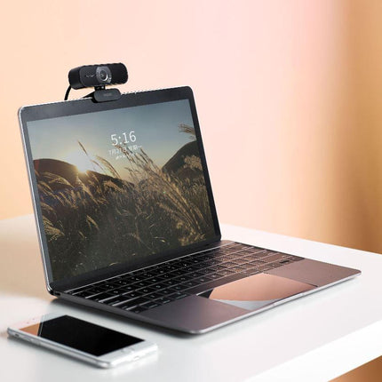 RAPOO C260 Webcam FHD 1080P/HD720P, USB 2.0 Compatible Win7/8/10, Mac OS X 10.6 or above, Chrome OS and Android V5.0 or above - Ideal for TEAMS, Zoom.