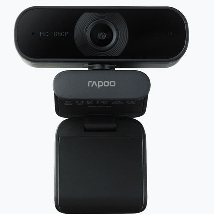 RAPOO C260 Webcam FHD 1080P/HD720P, USB 2.0 Compatible Win7/8/10, Mac OS X 10.6 or above, Chrome OS and Android V5.0 or above - Ideal for TEAMS, Zoom.