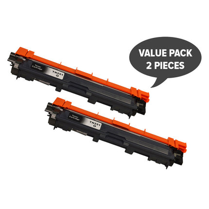 TN-251 Black Premium Generic Toner Set of 2.
