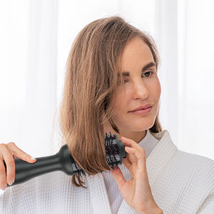 Hot Air One-Step Hair Dryer Negative Ion Anti-Frizz Blowout for Drying,Straightening, Curling and Volumizer (AU Plug).