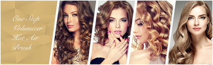 Hot Air One-Step Hair Dryer Negative Ion Anti-Frizz Blowout for Drying,Straightening, Curling and Volumizer (AU Plug).
