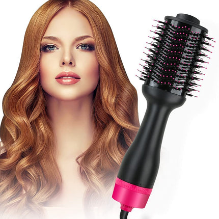 Hot Air One-Step Hair Dryer Negative Ion Anti-Frizz Blowout for Drying,Straightening, Curling and Volumizer (AU Plug).