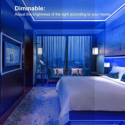12M LED Strip Lights Rope Light for Bedroom and Home (5050 Lights Strip App with Remote Control).